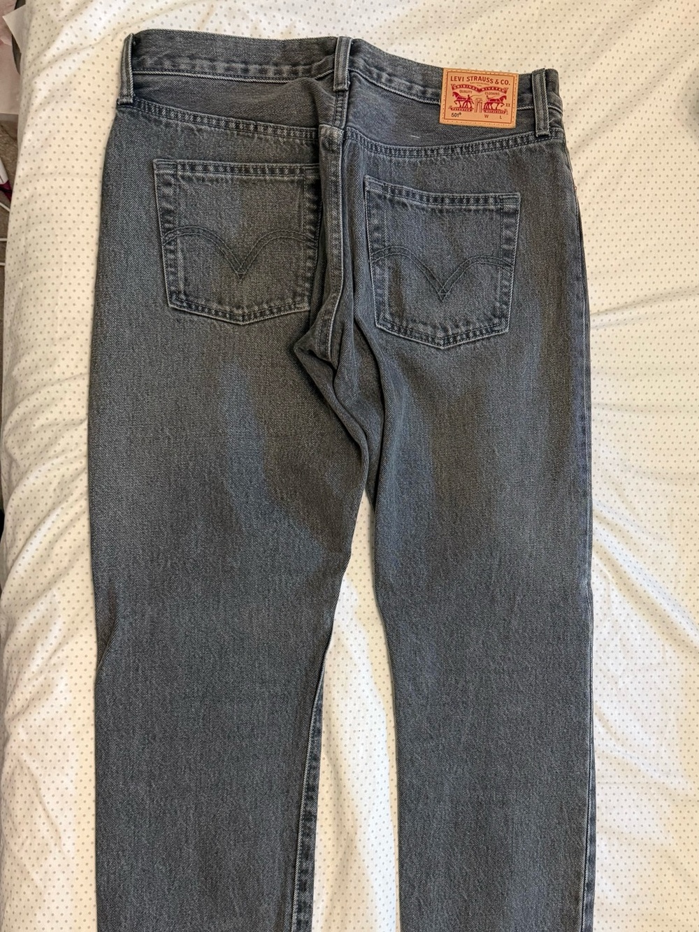 Levi's Women’s 501 Straight Jeans in Charcoal Gray